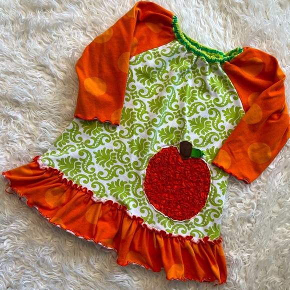 Molly & Millie Pumpkin Tunic Dress Sz 5 - Picture 1 of 3